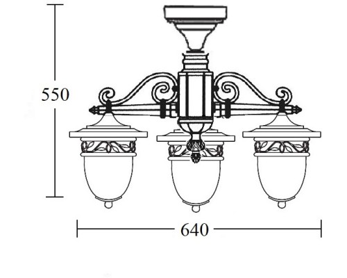 Потолочный светильник уличный KRAKOV 1 L 87270LA/3/02 Gb Oasis Light