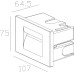 Встраиваемый светильник уличный Yvette 763005 Deko-Light