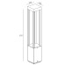Наземный светильник BRISBANE LED W61848-650 Bl Oasis Light