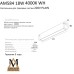 Трековый светильник PLAIN OPAL AM584 18W 4000K WH AM Group