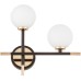Настенный светильник Marsiada LDW 6033N-2 RT BK+FGD Lumina Deco