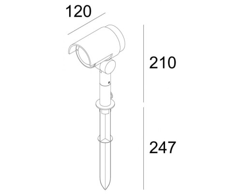 Грунтовый светильник Keid 732095 Deko-Light