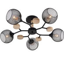 Потолочная люстра Maklen SF3385/5C-BK-WD Seven Fires
