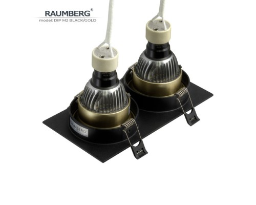 Точечный светильник  DipM2Bk/Gd Raumberg