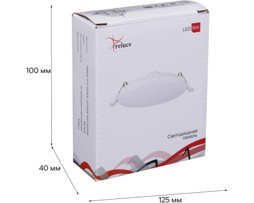Светодиодная панель  70605-9.0-001OL LED9W WH 4000K Reluce