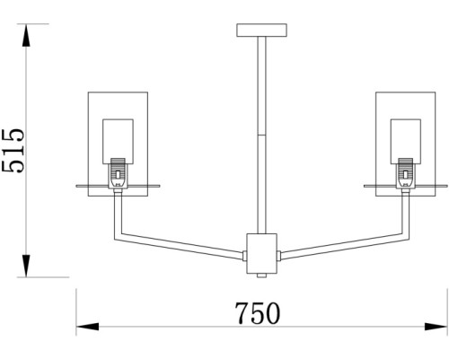 Потолочная люстра Felicity FR5206PL-06FG Freya