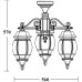 Потолочный светильник уличный AMERICA S 83470SA/3 W Oasis Light