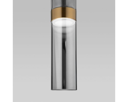 Подвесной светильник Lumen 50244/1 LED латунь/дымчатый Eurosvet