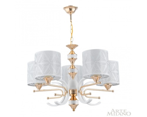 Подвесная люстра Florentia-2097 302097/5 Wh/Gd Arte Milano