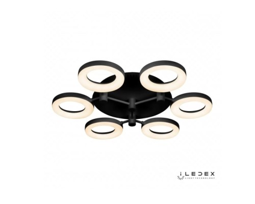 Потолочная люстра Jomo FS-014-X6-(B) 72W BK iLedex