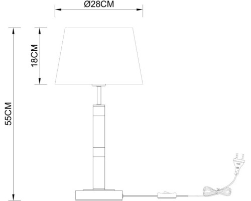 Интерьерная настольная лампа Robert A5066LT-1BK Arte Lamp