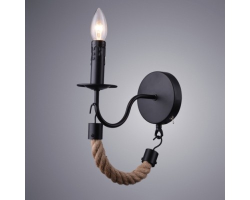 Бра Marsiglia A8956AP-1BK Arte Lamp
