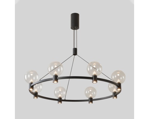 Подвесная люстра Duet DUET SP56W LED BLACK Crystal Lux
