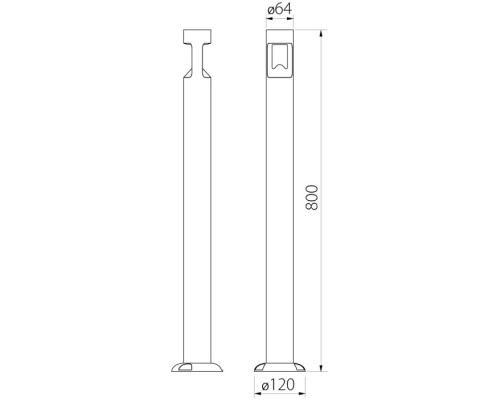 Наземный светильник Dwell NC-003249-80-SB Natural Concepts