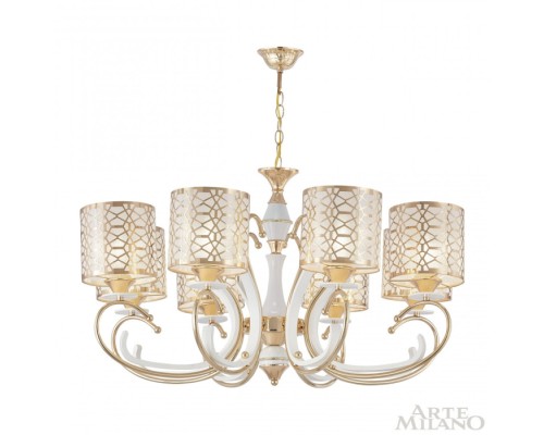 Подвесная люстра Florentia-1237 301237/8 Wh/Gd Arte Milano