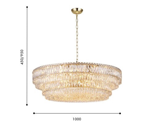 Подвесная люстра Adamas 4781-24P Favourite