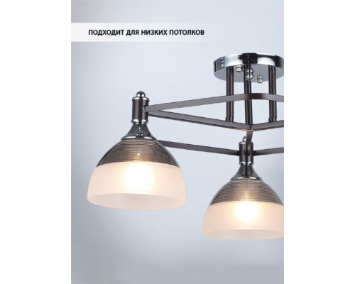 Потолочная люстра Giordzhi WD3620/3C-CF-CR-WT Wedo Light