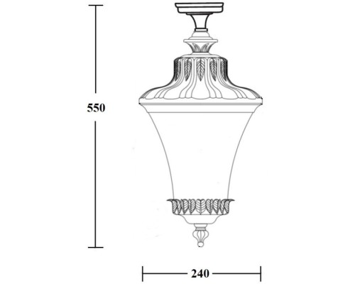 Потолочный светильник уличный ELBA 86405A Bl Oasis Light
