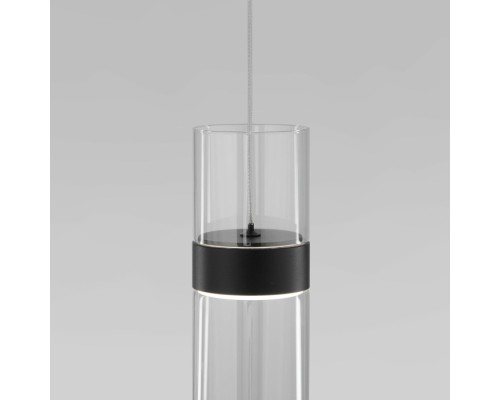 Подвесной светильник Lumen 50244/1 LED черный/прозрачный Eurosvet