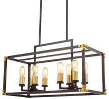 Подвесная люстра  LDP 1140-8 BK+MD Lumina Deco