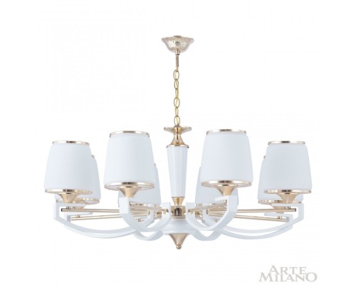 Подвесная люстра Florentia-2457 302457/8 Wh/Gd Arte Milano