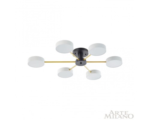 Потолочная люстра Ferrara 252006/6 Bk/Wh Arte Milano