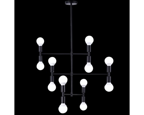 Потолочная люстра Loft Lux LOFT LUX 75129/12C BLACK Natali Kovaltseva
