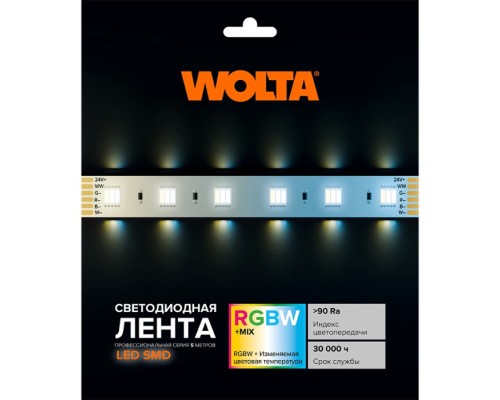 Светодиодная лента  WLS5050-16W/RGBW-MIX/24H60-01 Wolta