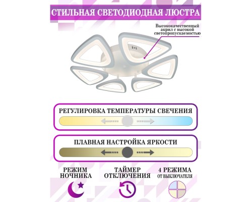 Потолочная люстра Smart Home LED LAMPS 81215 Natali Kovaltseva