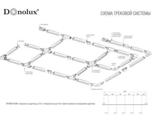 Шинопровод  DL0101102 Donolux