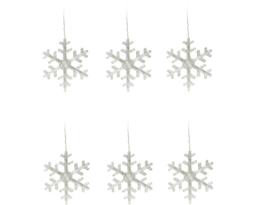 Гирлянда  ULD-E1503-072/DTA BLUE IP20 SNOWFLAKES-3 Uniel