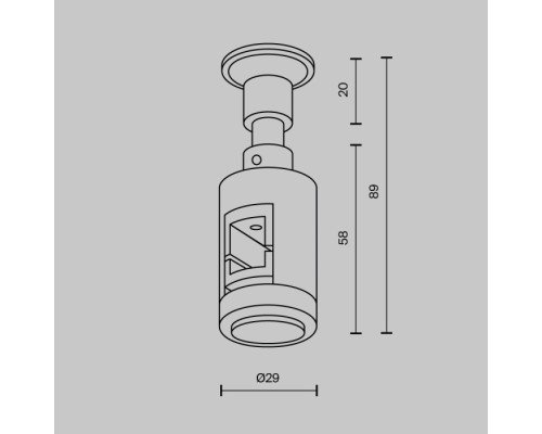 Крепление настенное Accessories for tracks Flarity TRA155CW-S1-PT Maytoni