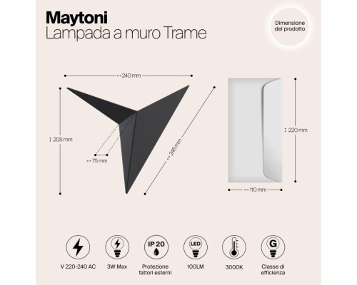Бра Trame C808WL-L3B Maytoni