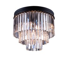 Потолочная люстра 1920s Odeon 771131 (KR0387C-6/P black/clear) DeLight Collection