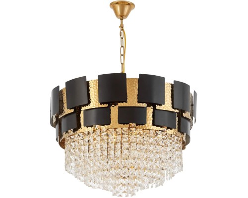 Подвесная люстра Molina LDP 7045-600 BK+GD Lumina Deco