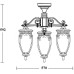 Потолочный светильник уличный VERONA 86270A/3 02 Bl Oasis Light