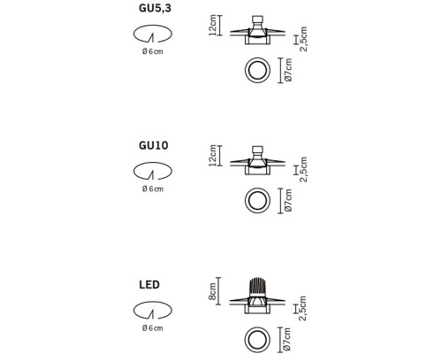 Точечный светильник Venere D55F1511 Fabbian