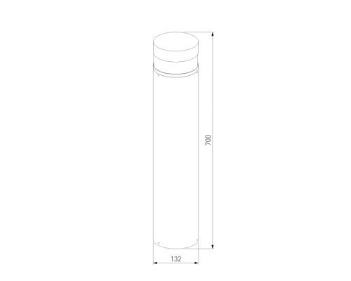 Наземный светильник Techno 1532 TECHNO LED черный Elektrostandard