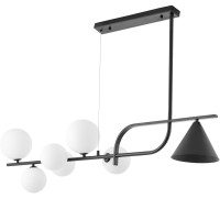 Потолочная люстра Amadeo LDP 7036-7 BK+WT Lumina Deco
