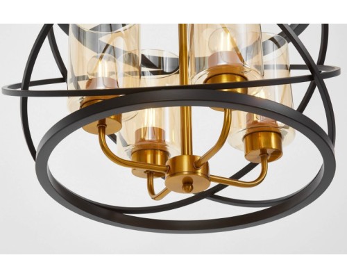 Подвесная люстра  LDP 8004-4 BK+MD Lumina Deco