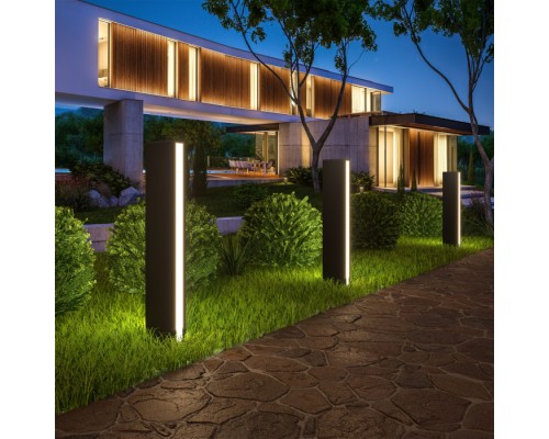 Наземный светильник Flat 1538 TECHNO LED черный Elektrostandard