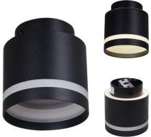 Точечный светильник  53001-9.5-001IL GX53+LED3W BK Reluce