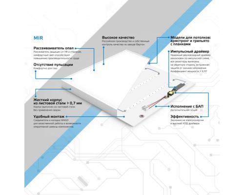 Настенно-потолочный светильник  G1-A0-00070-01GA2-2003540 Gauss