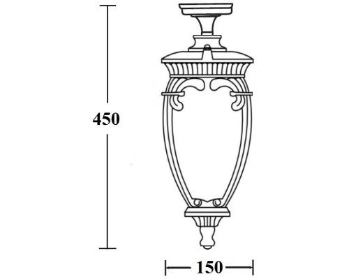 Потолочный светильник уличный VERONA 86205A Gb Oasis Light