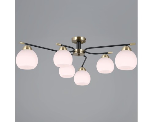 Потолочная люстра  IL0638-6CSQ-24 AB BK LIBRA ILLUMICO