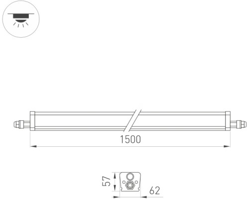 Промышленный потолочный светильник TUBULAR 049811 Arlight