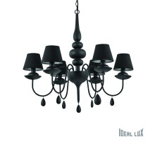 Подвесная люстра Blanche BLANCHE SP6 NERO Ideal Lux