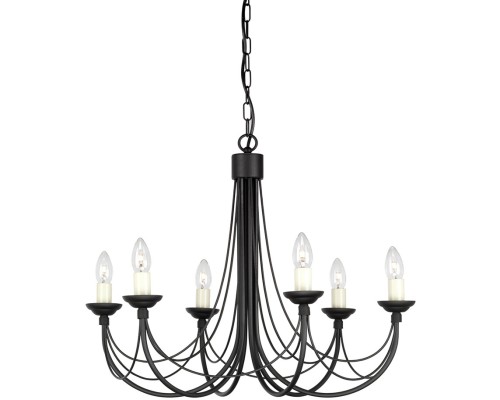 Подвесная люстра Carisbrooke CB6-BLACK Elstead