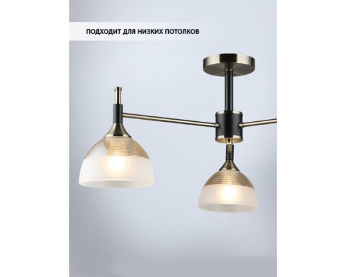 Потолочная люстра Olis WD3617/3C-AB-BK-WT Wedo Light