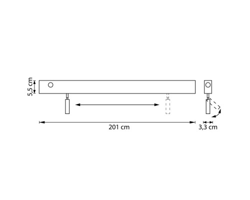 Настенный светильник Fiume Spot 810657 Lightstar